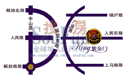 King紫金门交通图